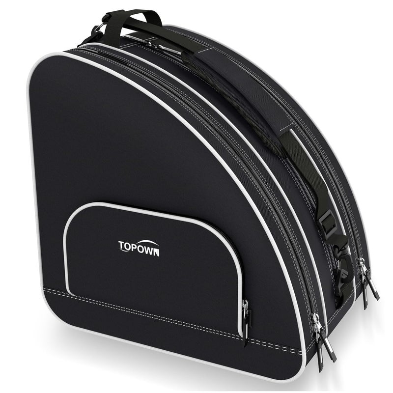 TOPOWN Ice Skate Bag for Men & Women - Roller Skate Bag in Black & Rose Red - Image 1